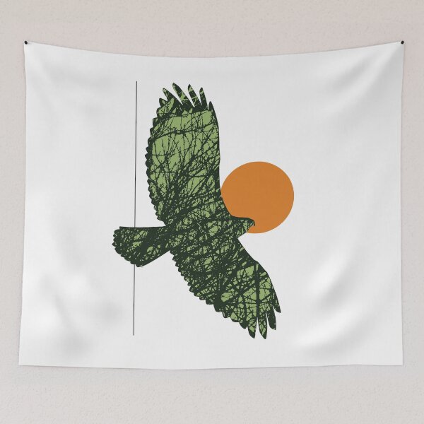 Item preview, Common Buzzard in Green designed and sold by kataszep.