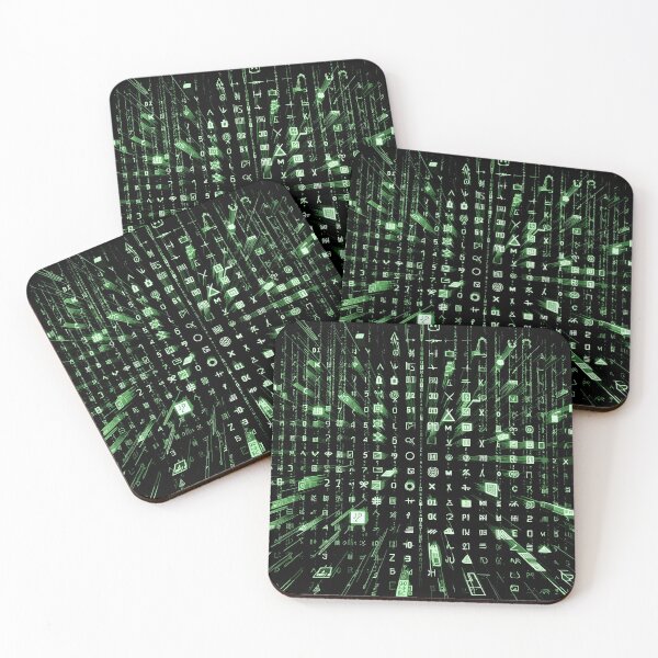 Item preview, Digital Matrix Code Deluge designed and sold by EnigmaGallery.