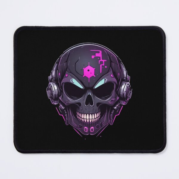 Item preview, Cyberpunk Purple Skull, Headphones, DJ designed and sold by Burn-Ego.