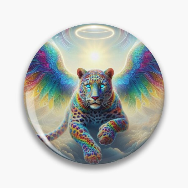 Item preview, Fractal rainbow leopard in the sky designed and sold by Ari00023.