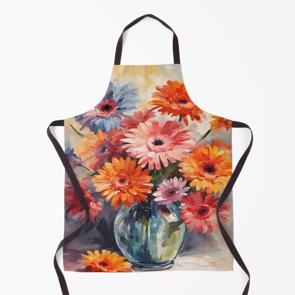 Item preview, Gerbera Flowers in a Glass Vase No 2 designed and sold by ADCImages.