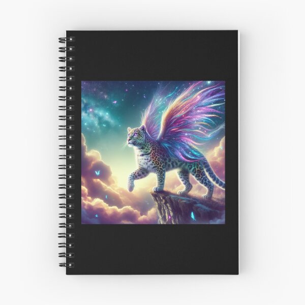 Item preview, Fractal winged rainbow leopard  designed and sold by Ari00023.