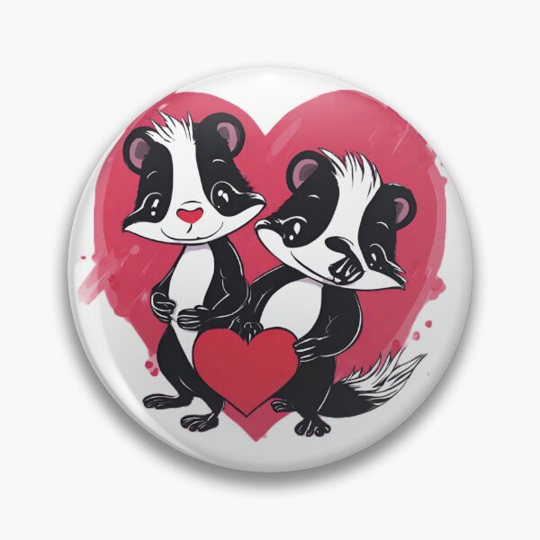 Item preview, Skunks in heart designed and sold by Shtex.