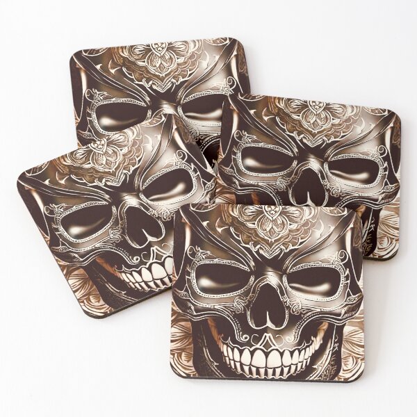 Item preview, Tinted Ornamental Skull  designed and sold by MatrixTattoo.