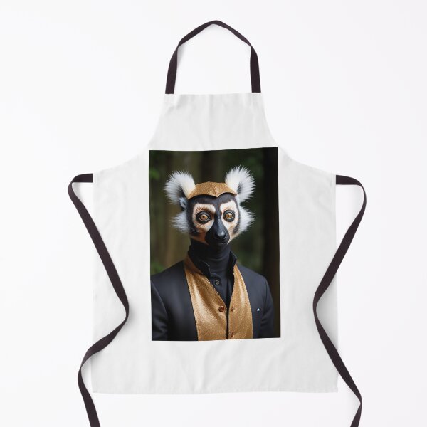 Artikelvorschau, Lemur-Eleganz: Eleganter Primat in einer stilvollen schwarzen Jacke entworfen und verkauft von Zooartia.