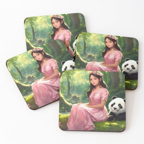 Item preview, Girl with cute Panda designed and sold by RaF71PrO.