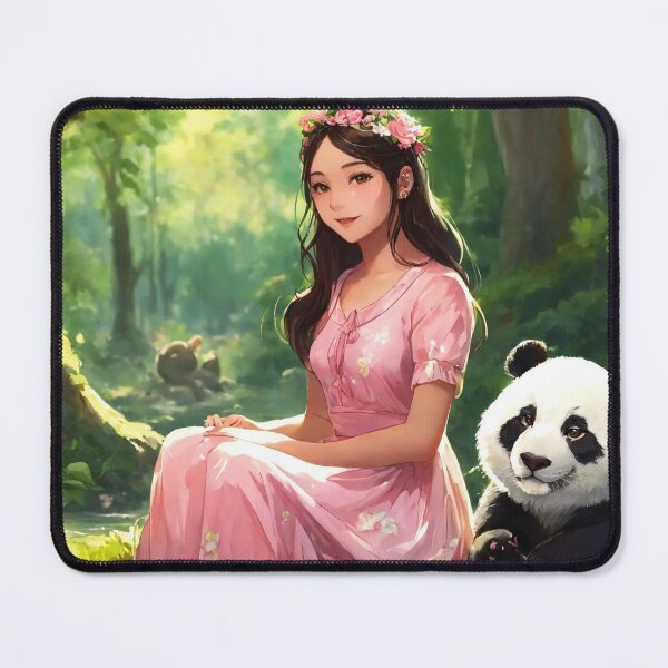 Item preview, Girl with cute Panda designed and sold by RaF71PrO.