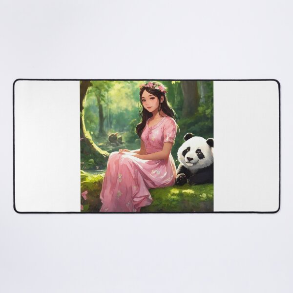 Item preview, Girl with cute Panda designed and sold by RaF71PrO.