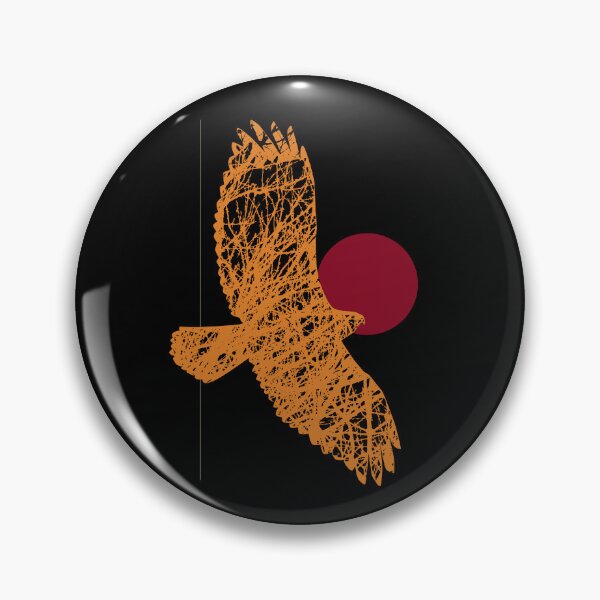 Item preview, Common Buzzard in Red and Orange designed and sold by kataszep.