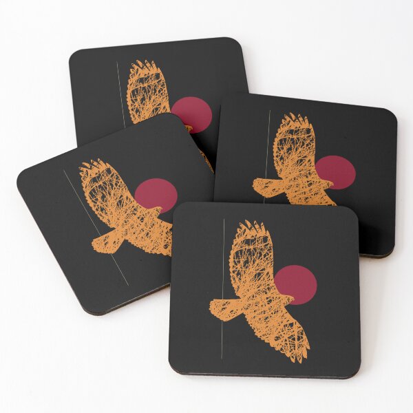 Item preview, Common Buzzard in Red and Orange designed and sold by kataszep.