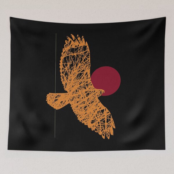 Item preview, Common Buzzard in Red and Orange designed and sold by kataszep.