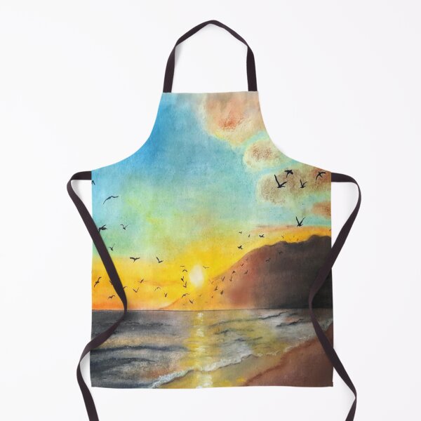 Item preview, "Envolée d'oiseaux au couchant" (= Bird flight at sunset) designed and sold by Isa-Isarielle.