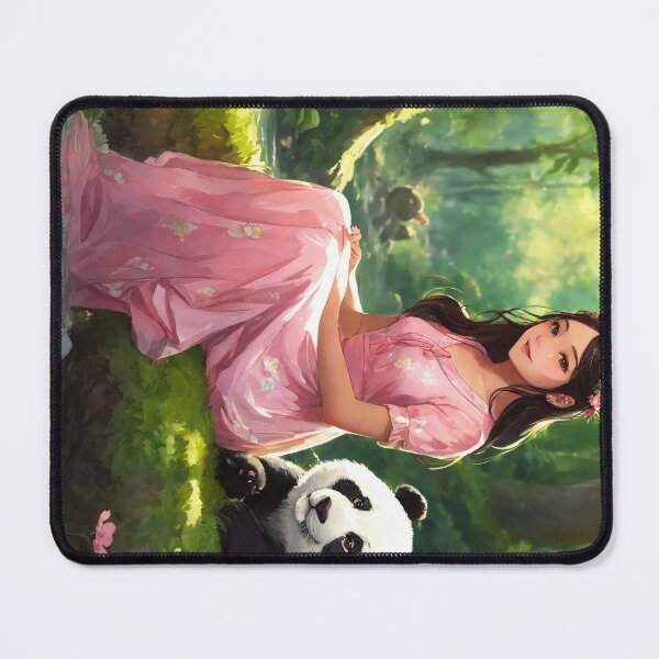 Item preview, Girl with cute Panda designed and sold by RaF71PrO.