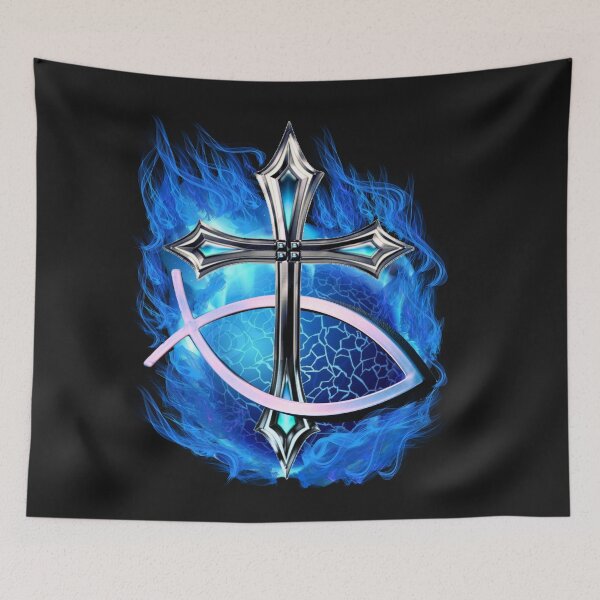 Item preview, Cross & Ichthus/ Ichthys designed and sold by Tripp Art Studio.