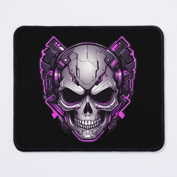 Item preview, Cyberpunk Silver Skull, Cybernetic, DJ Logo designed and sold by Burn-Ego.