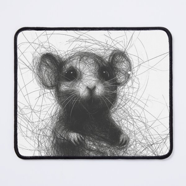 Item preview, Black and white mouse designed and sold by PawelvelSongo.