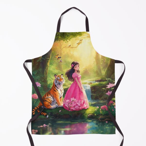 Item preview, Girl with Tiger in Forrest designed and sold by RaF71PrO.