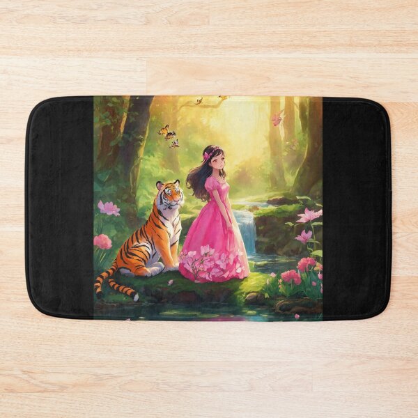 Item preview, Girl with Tiger in Forrest designed and sold by RaF71PrO.