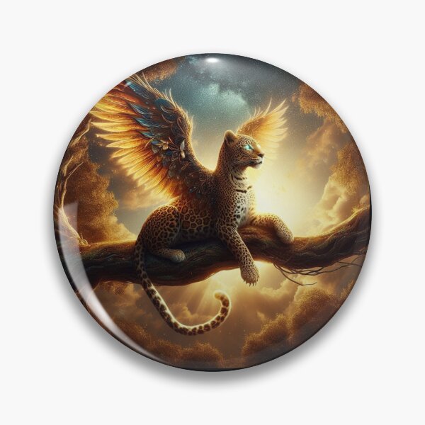 Item preview, Great blue eyes winged leopard  designed and sold by Ari00023.
