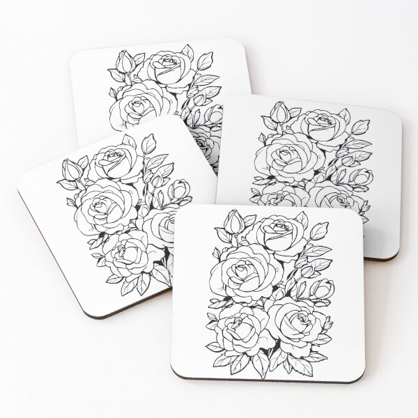 Item preview, Beautiful Roses in black designed and sold by adlkh.