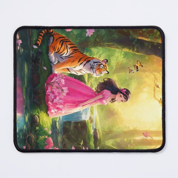 Item preview, Girl with Tiger in Forrest designed and sold by RaF71PrO.