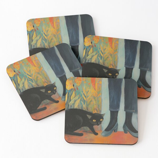 Item preview, Protective black cat  designed and sold by PricklyPeanut.