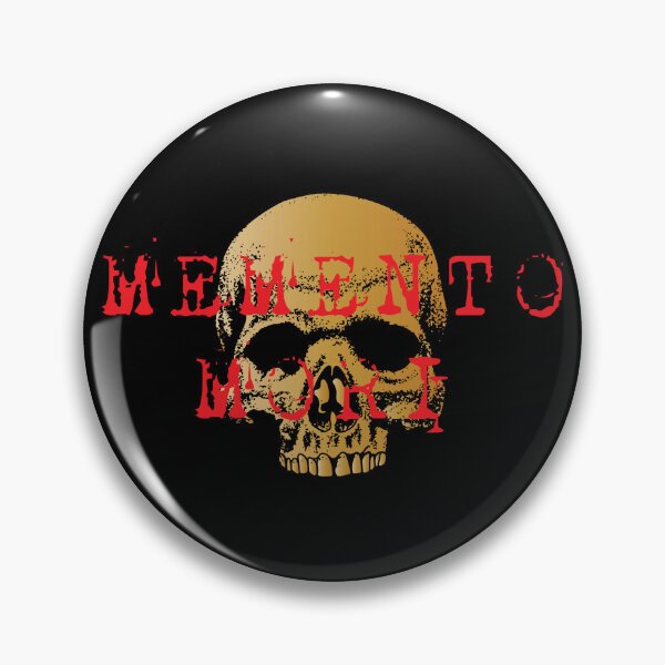 Item preview, Memento Mori V (Bronze) - Latin Phrase On Death Mortality - Gothic Aesthetic Skull  designed and sold by WIZECROW.