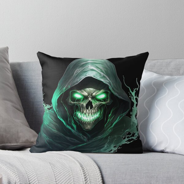 Item preview, Skeleton with green glowing eyes designed and sold by GoodThings66.