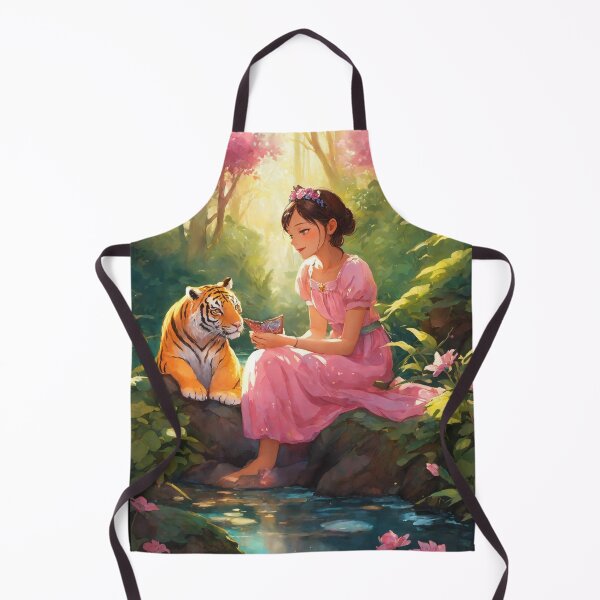 Item preview, Girl with Tiger in Forrest designed and sold by RaF71PrO.