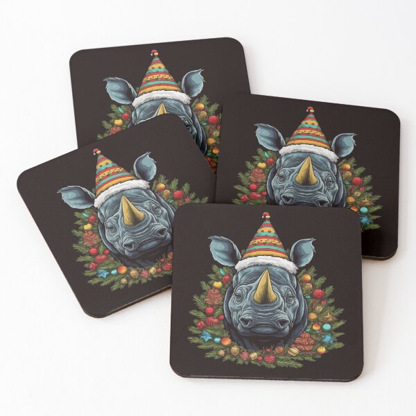 Item preview, Christmas Rhinoceros designed and sold by creativellashop.