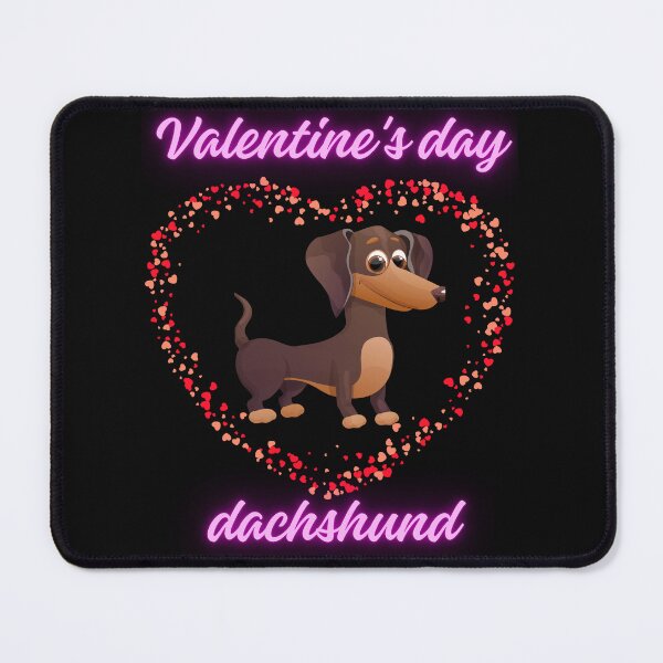 Item preview, Valentine's Day Dachshund designed and sold by ZingZest.