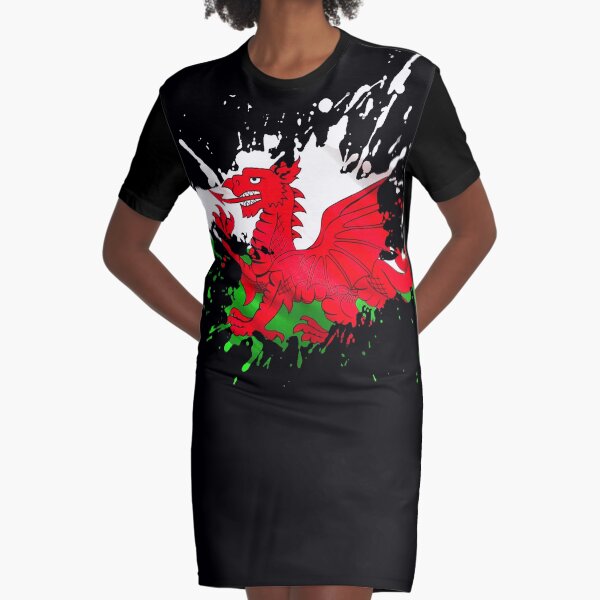 Wales Flag Graphic T-Shirt Dress