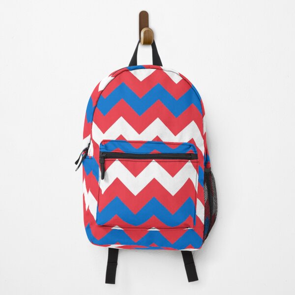 Item preview, White Blue Red Russia Tricolor Zigzag Line Stripe Slavic Russian Language Power Pattern designed and sold by PenguinForests.