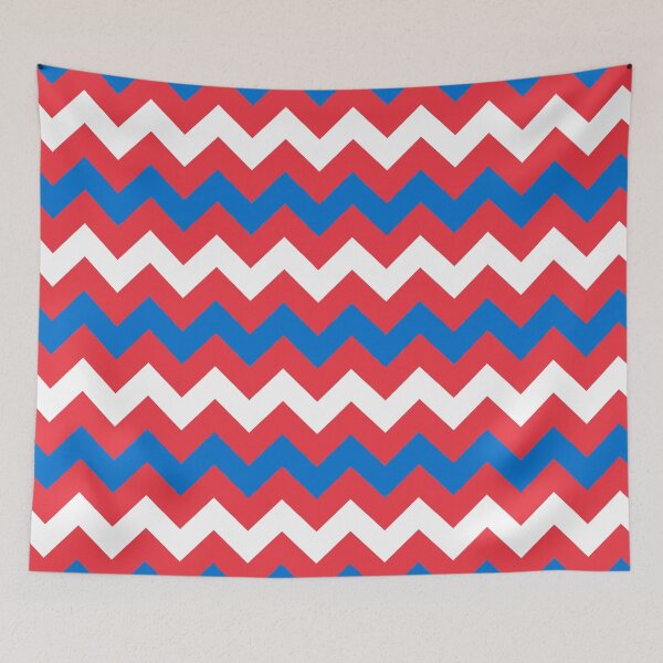 Item preview, White Blue Red Russia Tricolor Zigzag Line Stripe Slavic Russian Language Power Pattern designed and sold by PenguinForests.