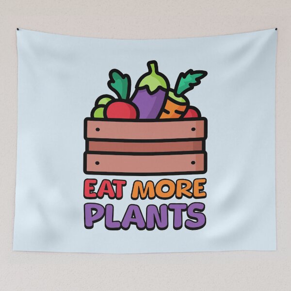 Item preview, Eat More Plants! Colorful Vegetarian Cartoon designed and sold by PMCreative.