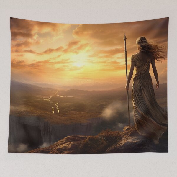Item preview, Greek Mythology: Athena, Dramatic Dreamscape Art designed and sold by Fantasy Masterpiece.