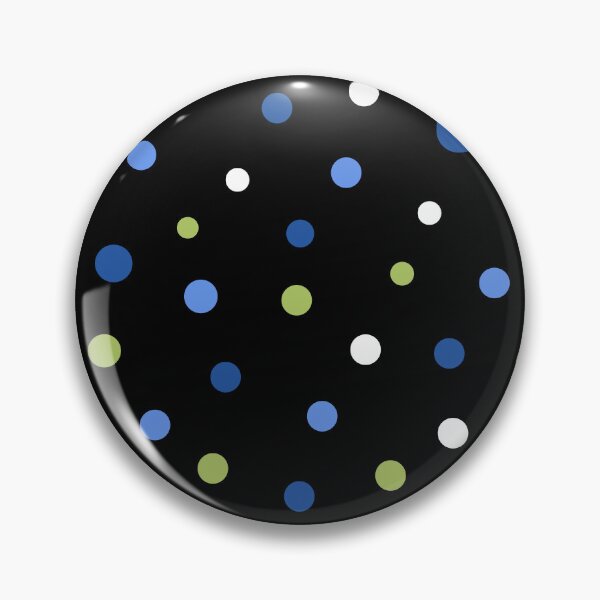 Item preview, Confetti  Polk Dot in Blue & Green on Black Whimsy Dot  designed and sold by LoreliDesigns.