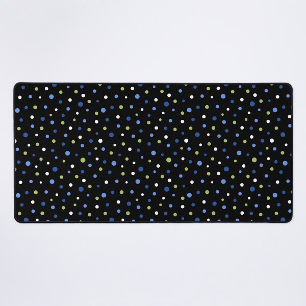 Item preview, Confetti Polk Dot in Blue & Green on Black Whimsy Dot designed and sold by LoreliDesigns.