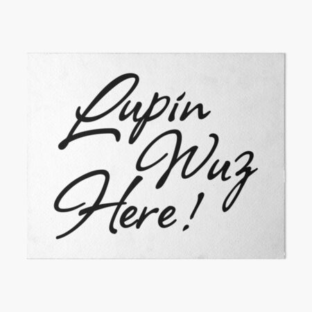 Item preview, Lupin Graffiti simple (black) designed and sold by FattoAMano.