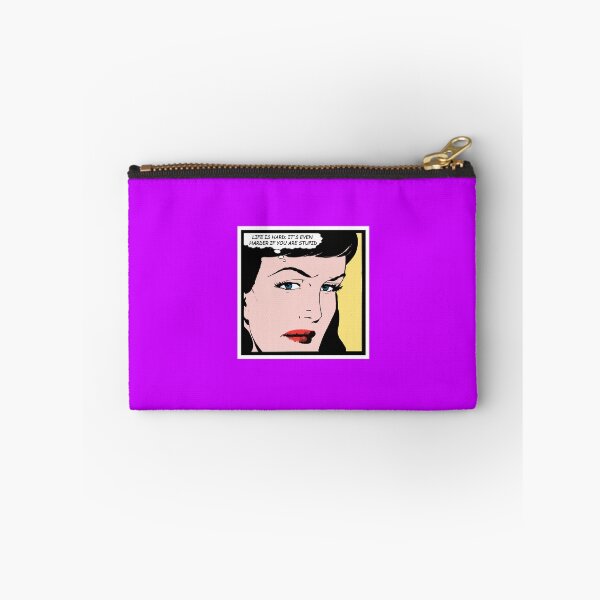 Item preview, Life is hard; it’s harder if you’re stupid - Funny quotes retro comics designed and sold by Alex Starcatcher.