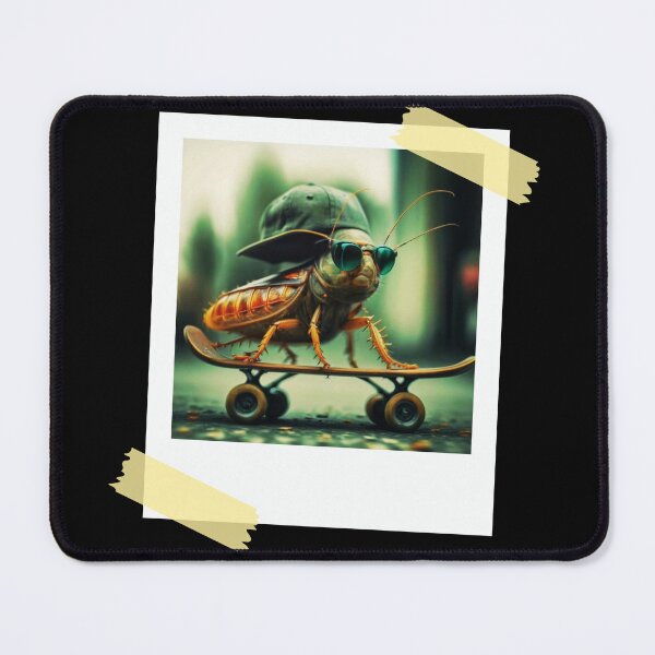 Item preview, Cockroach with skateboard designed and sold by Art-Design-EM.