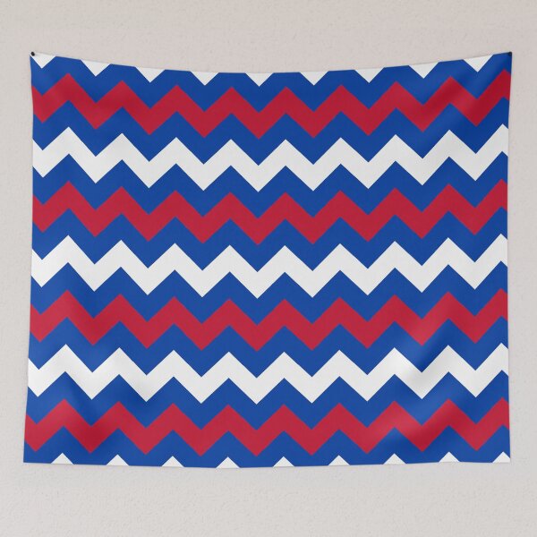 Item preview, Blue White Red Netherlands Tricolor Zigzag Line Triangles Dutch Language Northern European Pattern designed and sold by PenguinForests.
