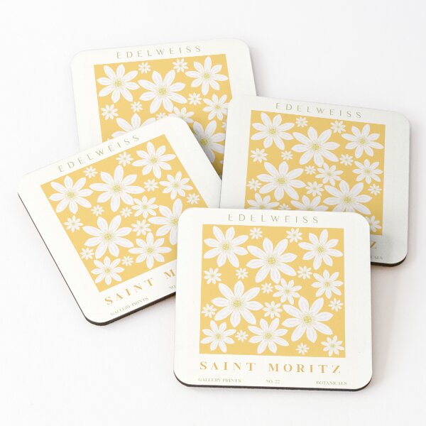 Item preview, Saint Moritz Edelweiss Flower Market Art designed and sold by InkAndViolets.