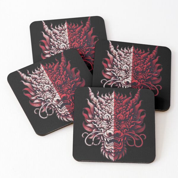 Item preview, Crimson Mystique: Half-Toned Chinese Dragon designed and sold by MachineDesigned.