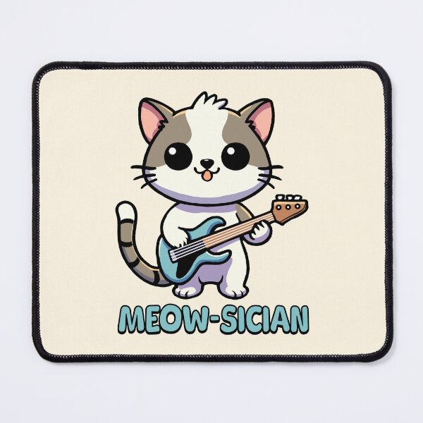 Item preview, Meowsician! Cute Musical Cat Pun! designed and sold by PMCreative.