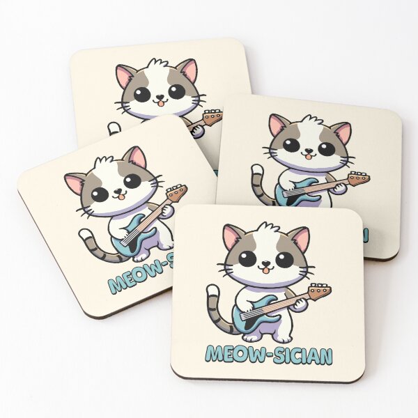 Item preview, Meowsician! Cute Musical Cat Pun! designed and sold by PMCreative.