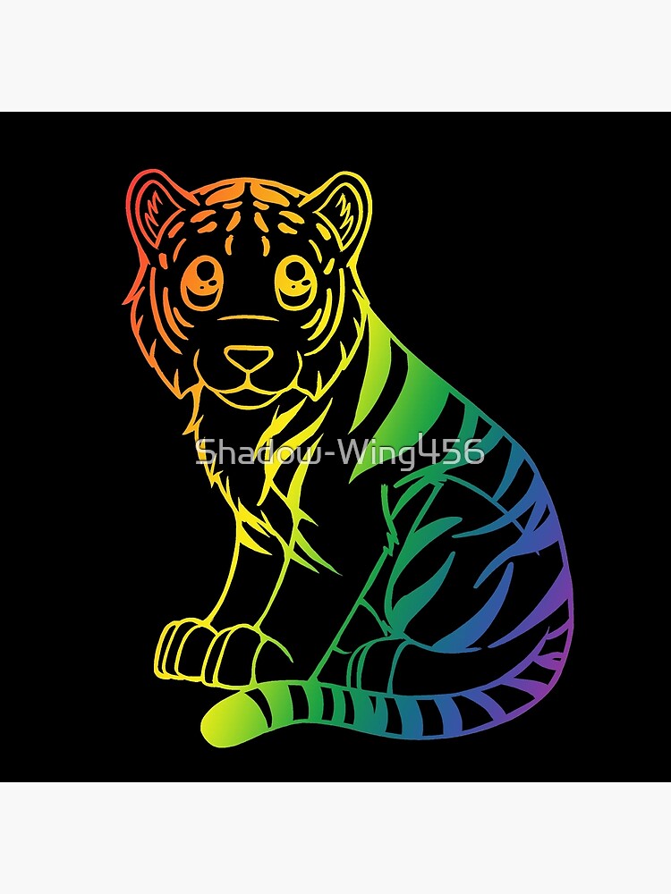 Chibi Rainbow Tiger Tote Bag for Sale by Shadow-Wing456