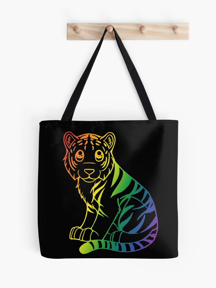 Chibi Rainbow Tiger Tote Bag for Sale by Shadow-Wing456