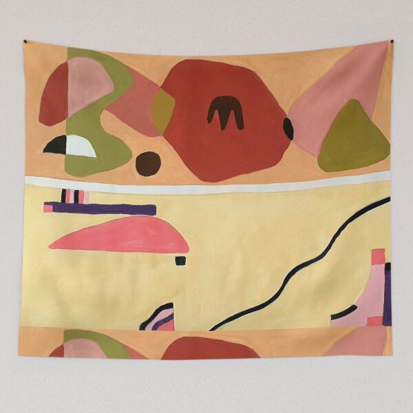 Item preview, abstract in yellow and brown designed and sold by Tereza Pilar  Art.