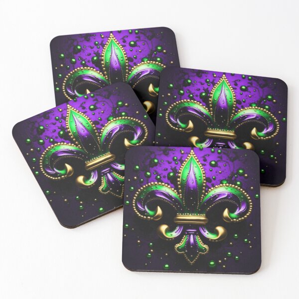 Artikelvorschau, Fleur De Lis Mardi Gras Design entworfen und verkauft von trailsitravel.